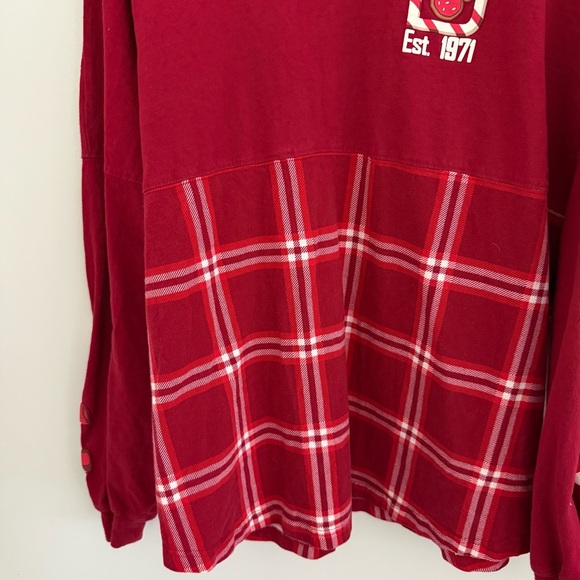 Disney Parks Holiday Spirit Jersey Gingerbread Candy Cane Red Women’s XL - Picture 4 of 8